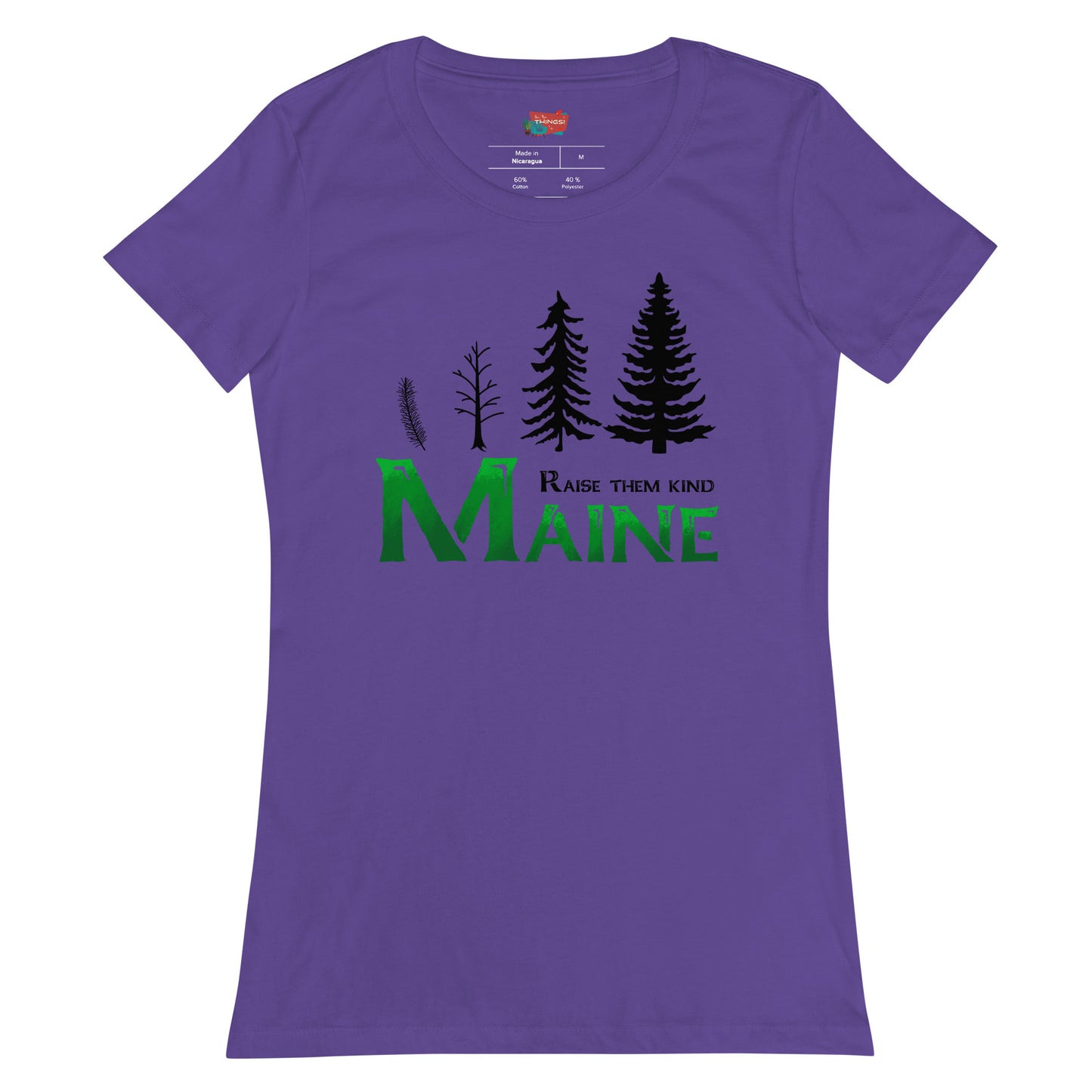 Maine "Raise Them Kind" Women’s fitted t-shirt