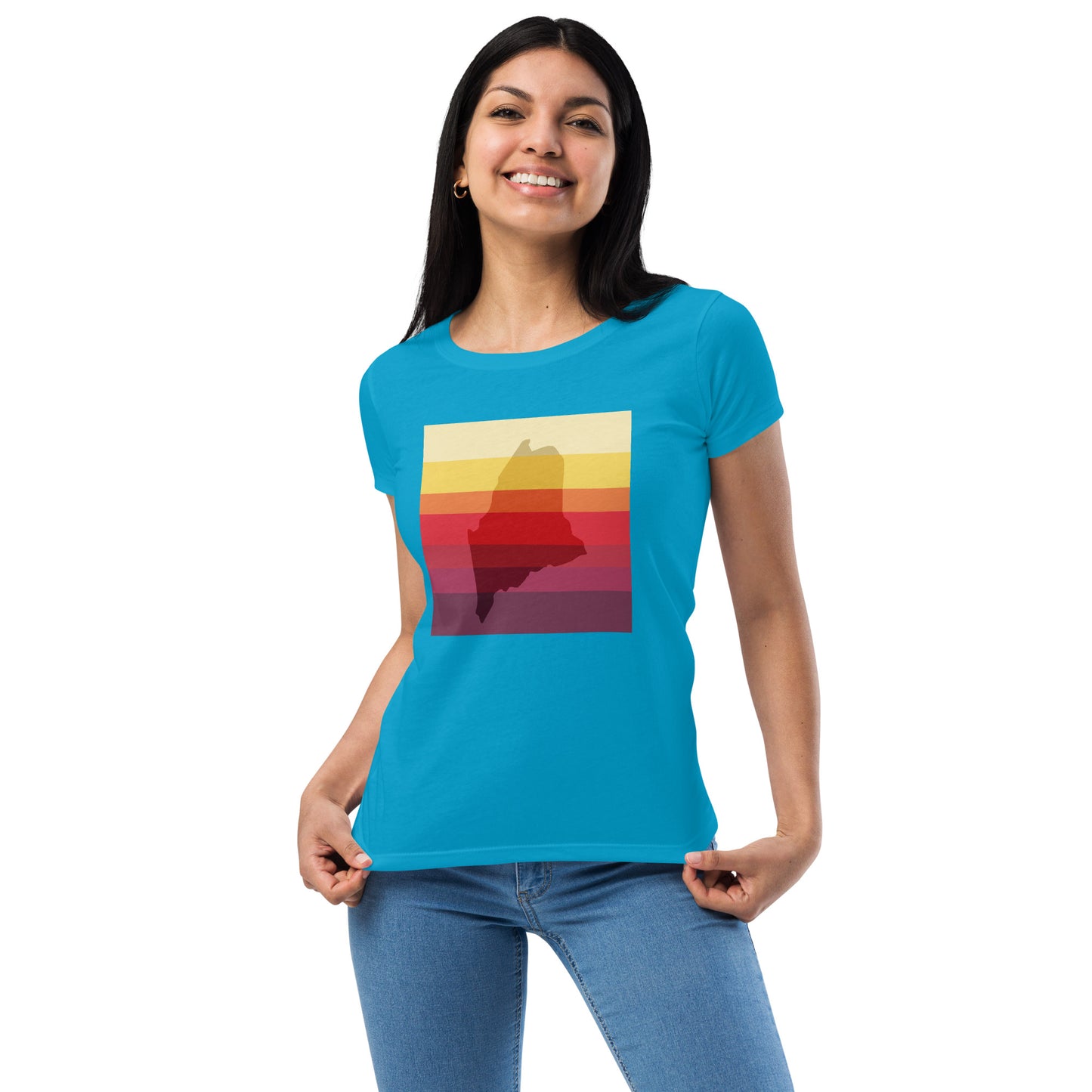 Maine VHS T-120 Women’s fitted t-shirt