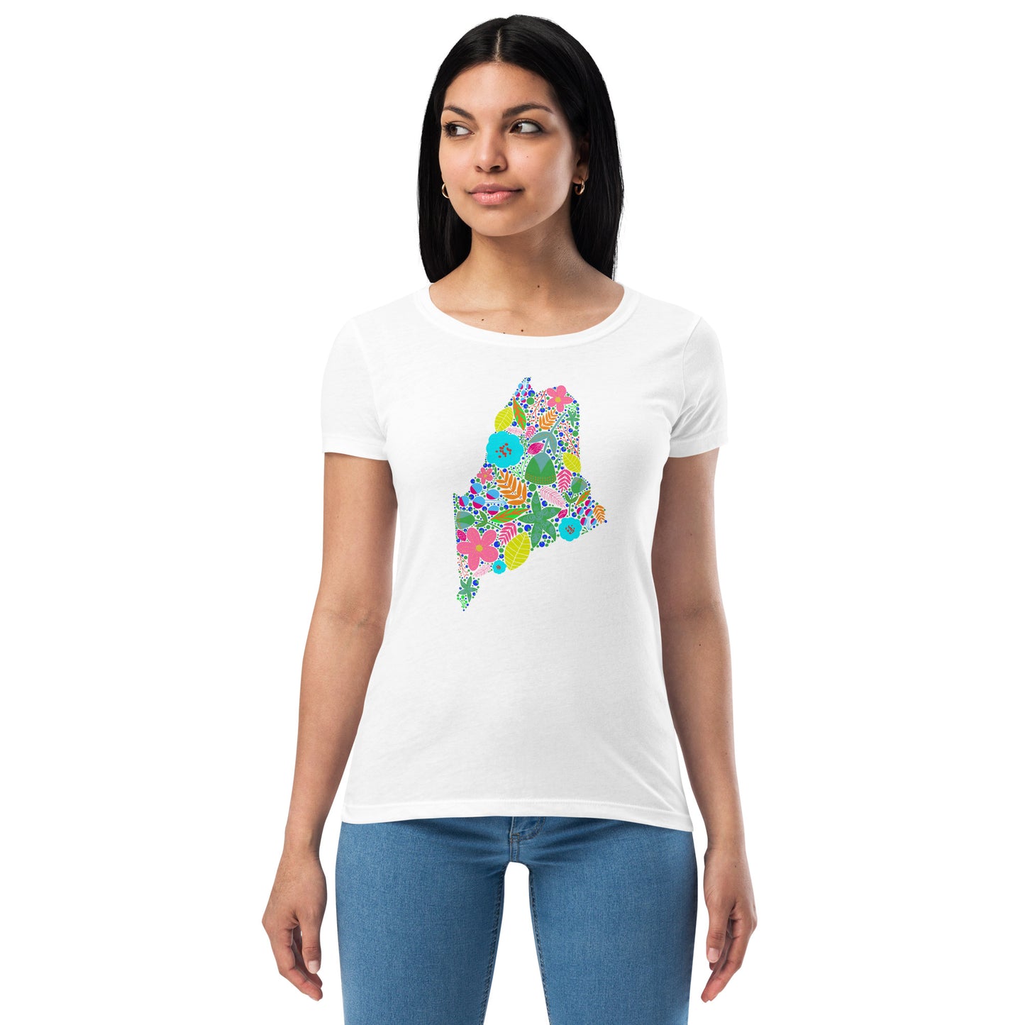 Maine Neon Women’s fitted t-shirt