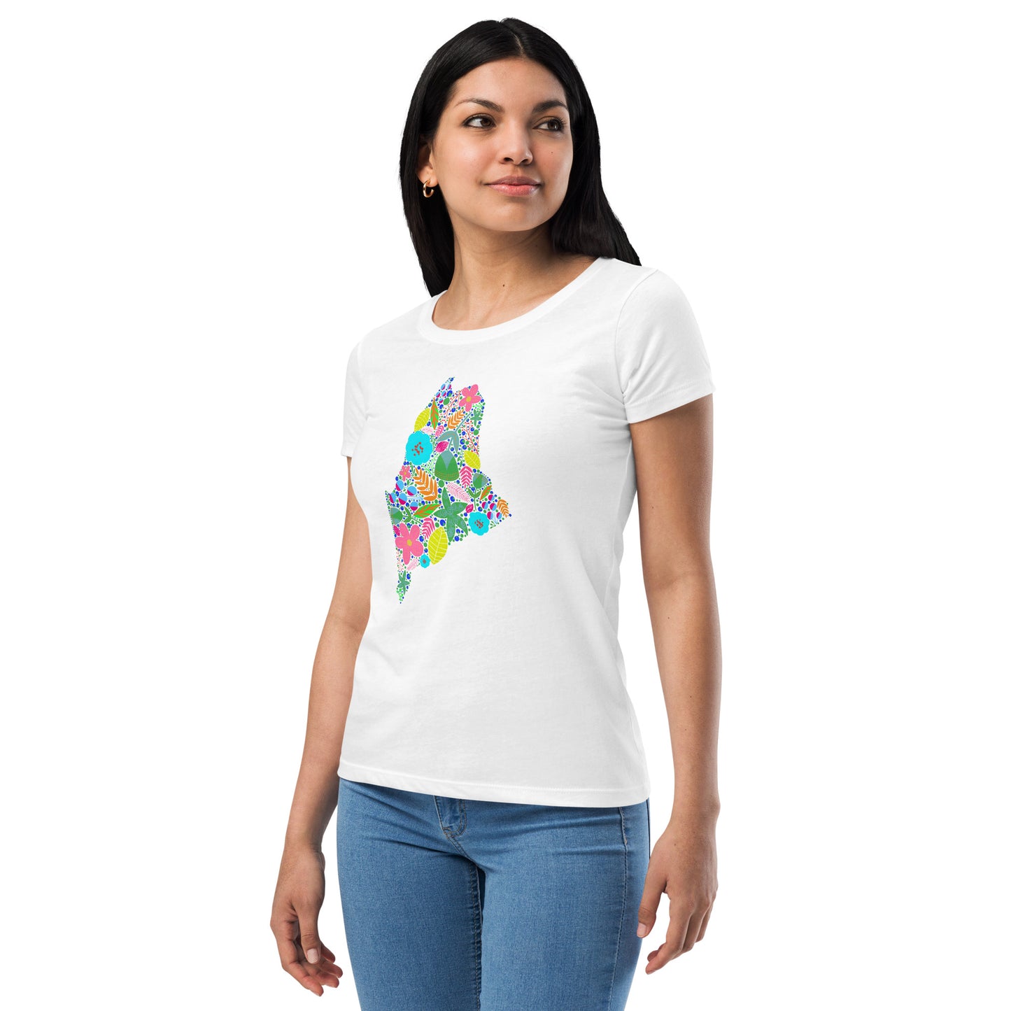 Maine Neon Women’s fitted t-shirt