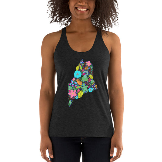 Maine Neon Women's Racerback Tank