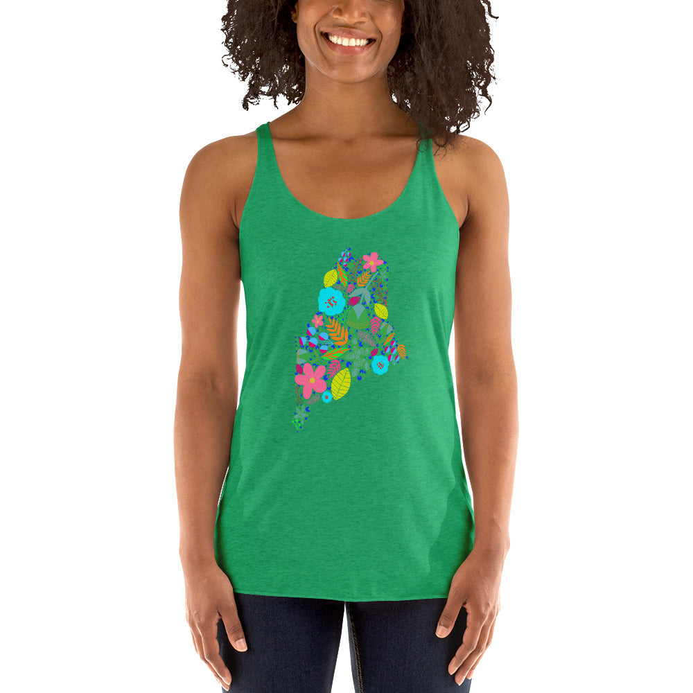 Maine Neon Women's Racerback Tank