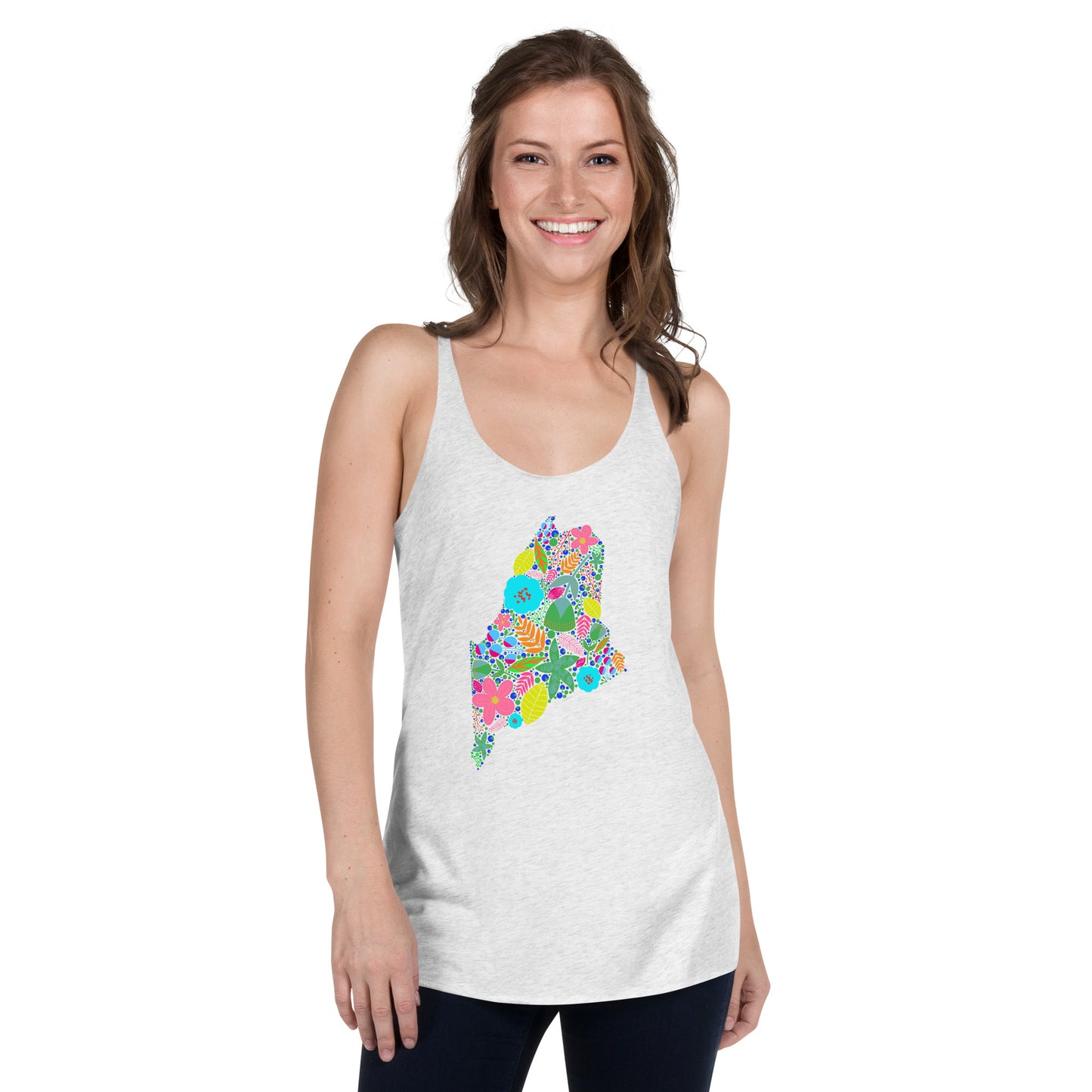 Maine Neon Women's Racerback Tank