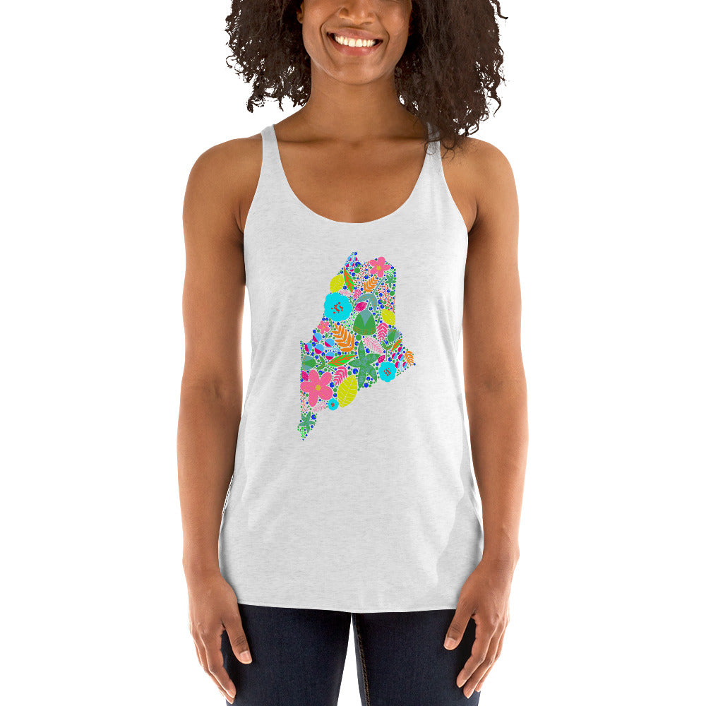 Maine Neon Women's Racerback Tank