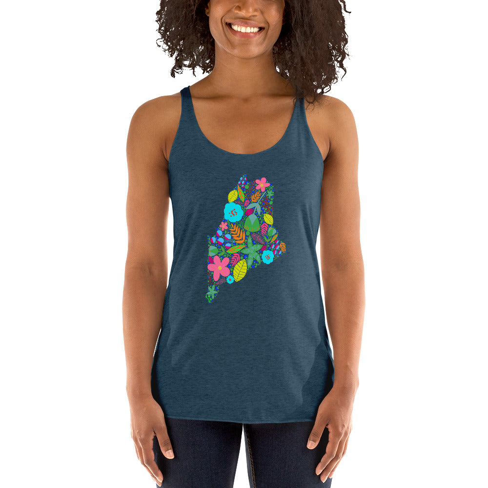 Maine Neon Women's Racerback Tank