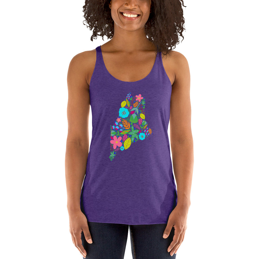 Maine Neon Women's Racerback Tank