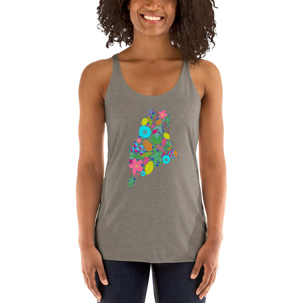 Maine Neon Women's Racerback Tank