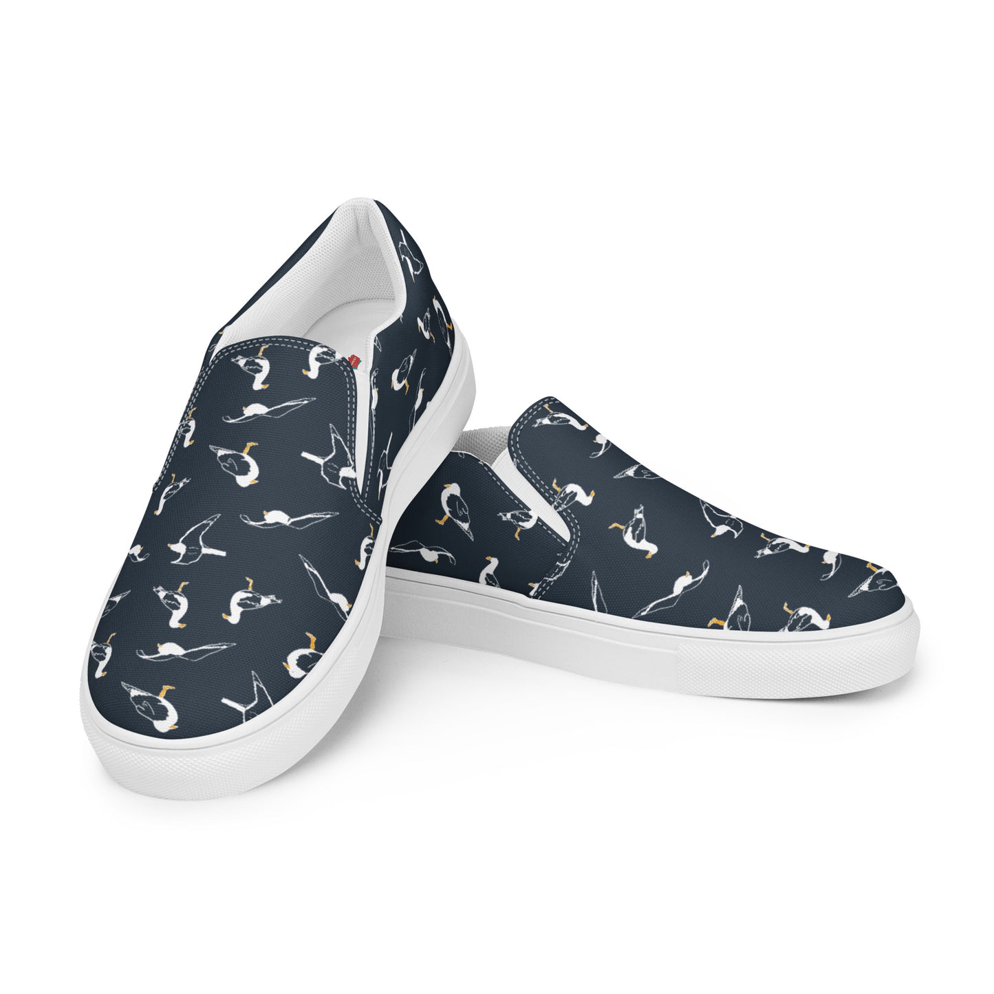 Navy Seagull Women’s slip-on canvas shoes